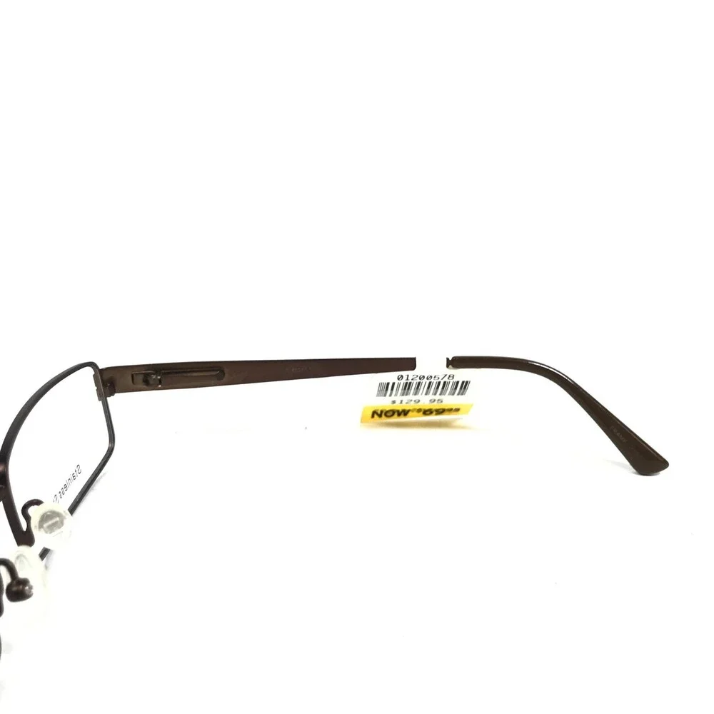 Levi's LS554A-1 Eyeglasses Frames Brown Rectangular Full Rim 55-17-140